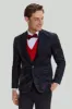 Black Notched Lapel Single Breasted Blazer sold by Zapaka