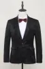 Black Notched Lapel Single Breasted Blazer sold by Zapaka