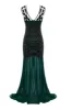 Dark Green 1920s Sequined Flapper Dress sold by Zapaka