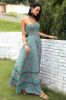 Flower Green Halter Maxi Boho Dress sold by Zapaka