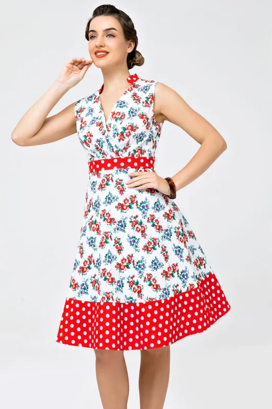 Printed Polka Dot Vintage Dress sold by Zapaka