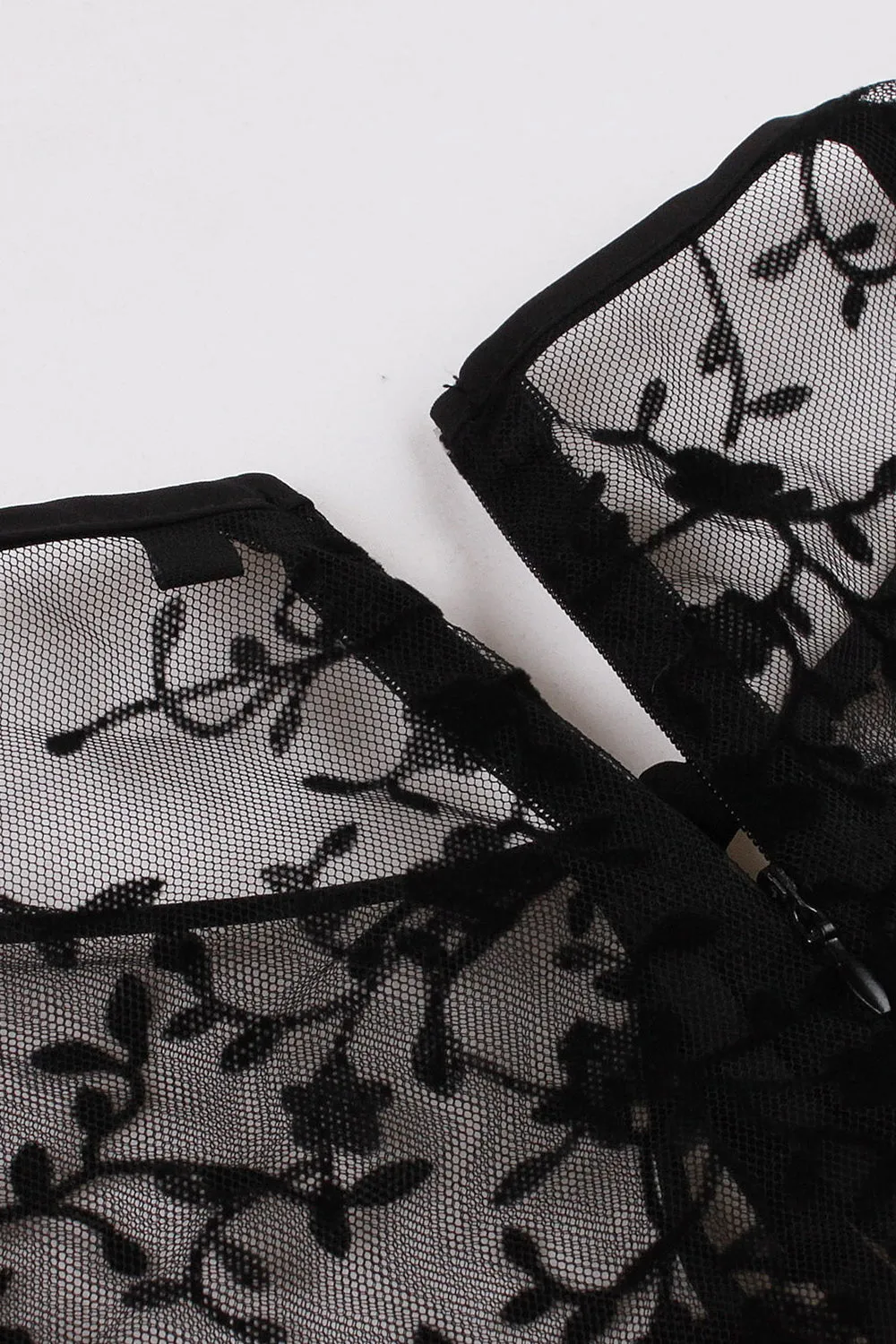 Red Lace Swing Vintage Dress sold by Zapaka product image thumbnail 4