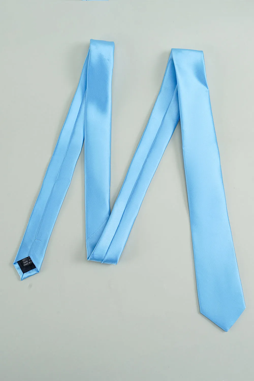 Blue Solid Formal Tie For Men sold by Zapaka product image thumbnail 3