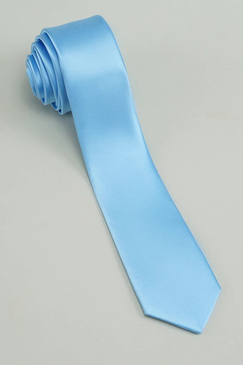 Blue Solid Formal Tie For Men sold by Zapaka product image thumbnail 2
