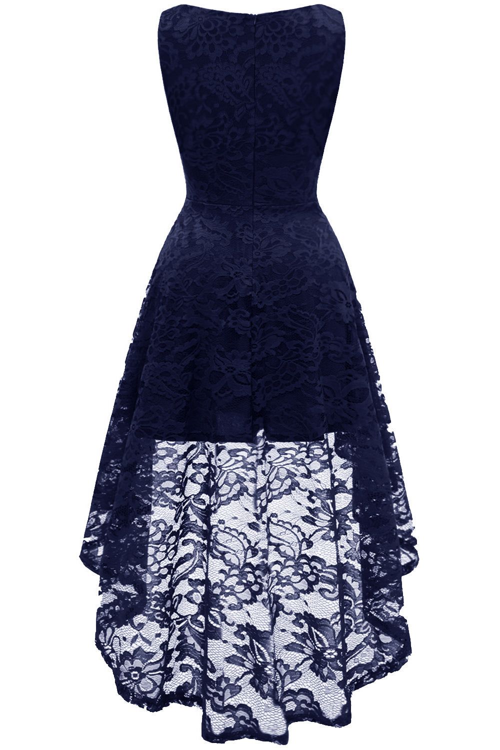 Navy Lace Bridesmaid Party Dress sold by Zapaka product image thumbnail 2