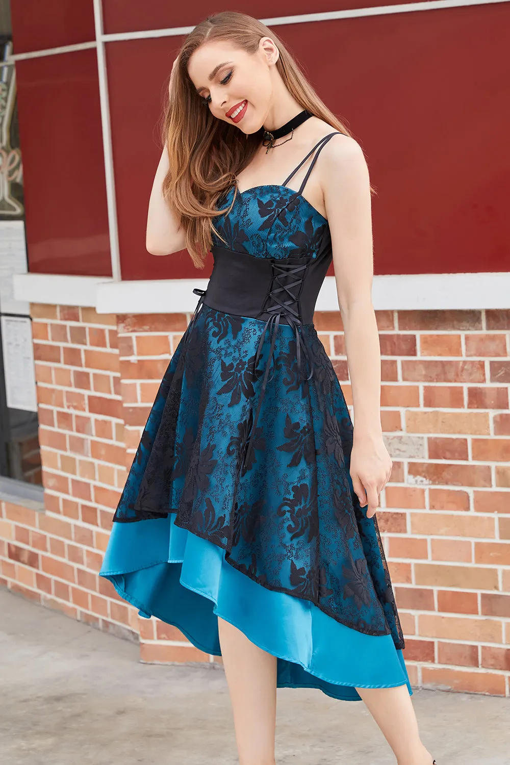High-low Lace Vintage Dress sold by Zapaka product image thumbnail 3