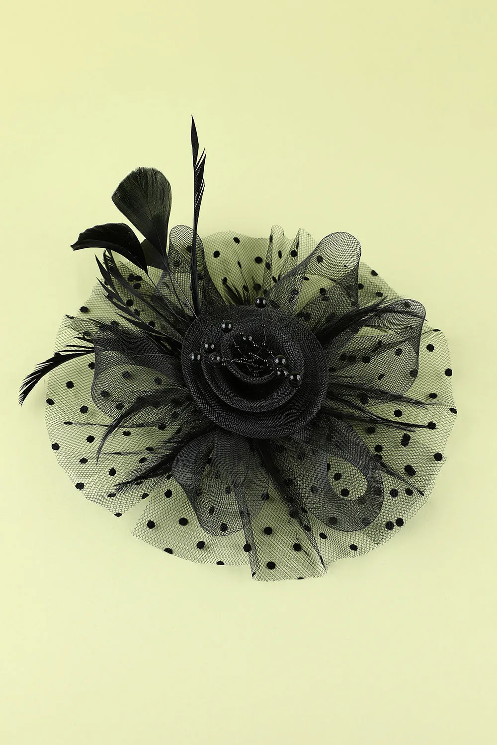 1920s Feather Tulle Headband sold by Zapaka product image thumbnail 4