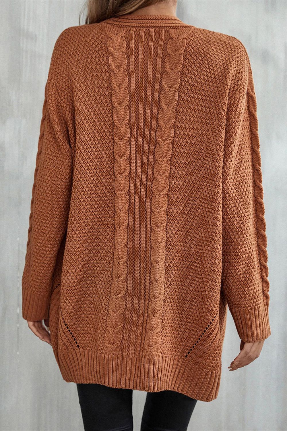 Black Knitted Cardigan Sweater sold by Zapaka product image thumbnail 4