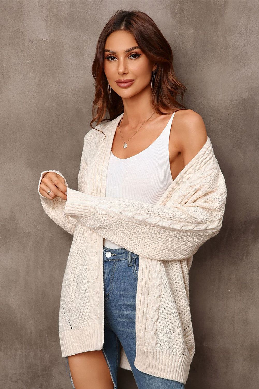 Black Knitted Cardigan Sweater sold by Zapaka product image thumbnail 5