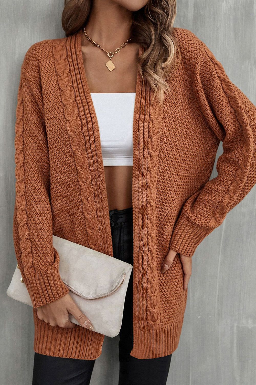 Black Knitted Cardigan Sweater sold by Zapaka product image thumbnail 3