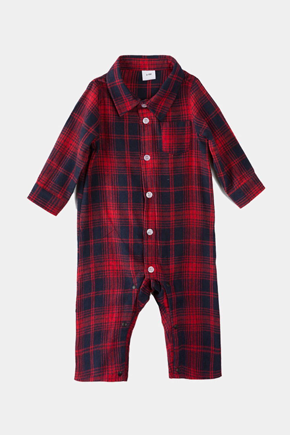 Family Matching Outfits Dark Red Plaid Bowknot Dresses and Long Sleeves T-Shirt sold by Zapaka product image thumbnail 12