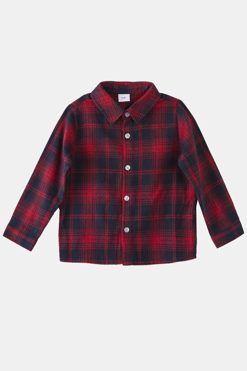 Family Matching Outfits Dark Red Plaid Bowknot Dresses and Long Sleeves T-Shirt sold by Zapaka product image thumbnail 8