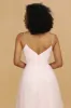 Pink Spaghetti Straps Tulle Bridesmaid Dress sold by Zapaka