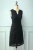 Black Floral Lace Dress sold by Zapaka
