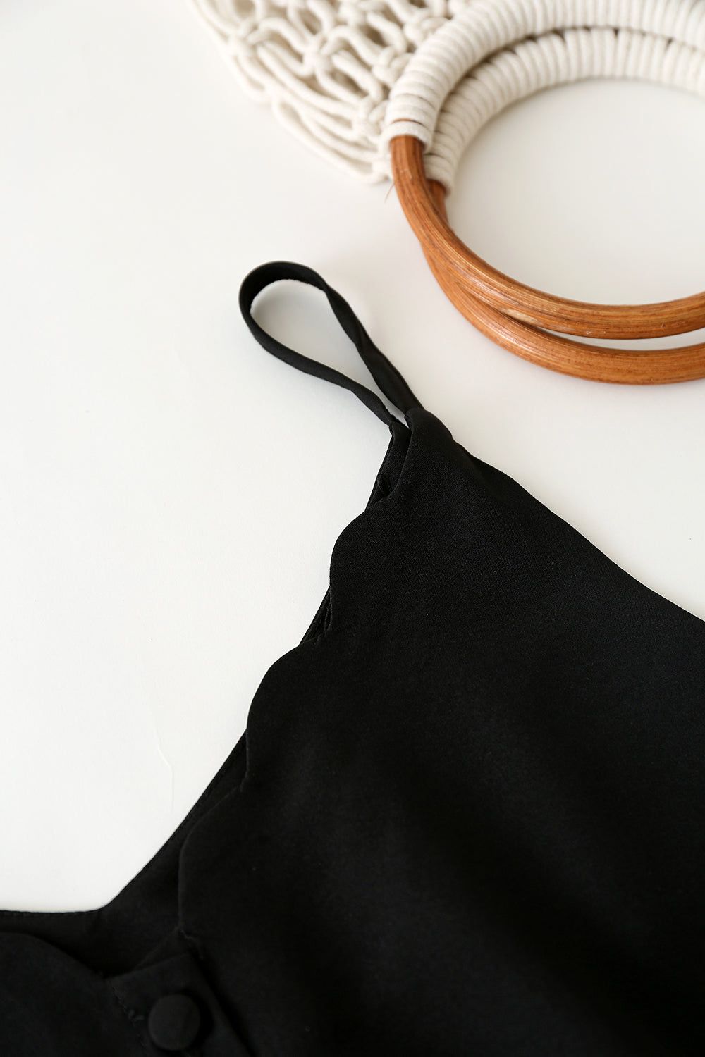 Black Solid Cami sold by Zapaka product image thumbnail 3