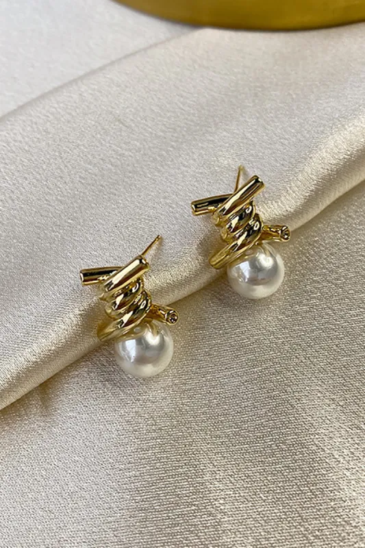 Statement Vintage Bulb Pearl Earrings sold by Zapaka