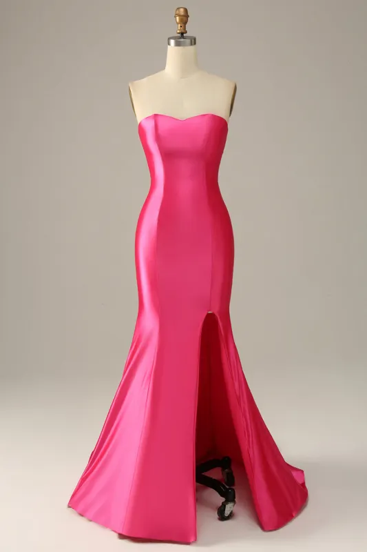 Fuchsia Sweetheart Mermaid Prom Dress sold by Zapaka