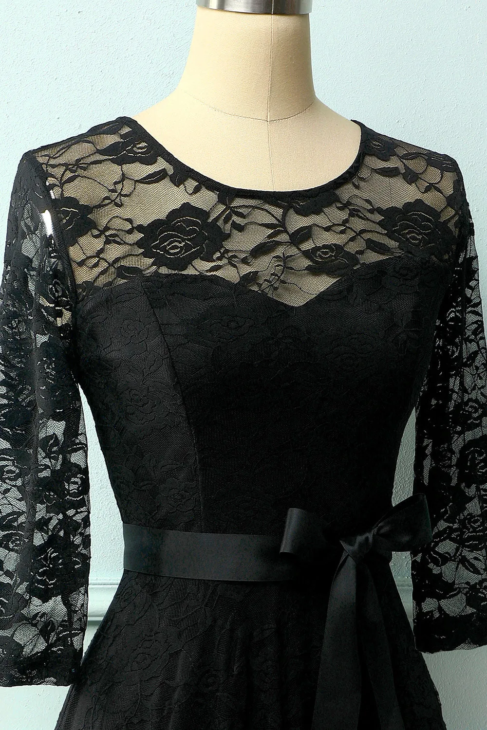 Black Rose Lace Dress sold by Zapaka product image thumbnail 3