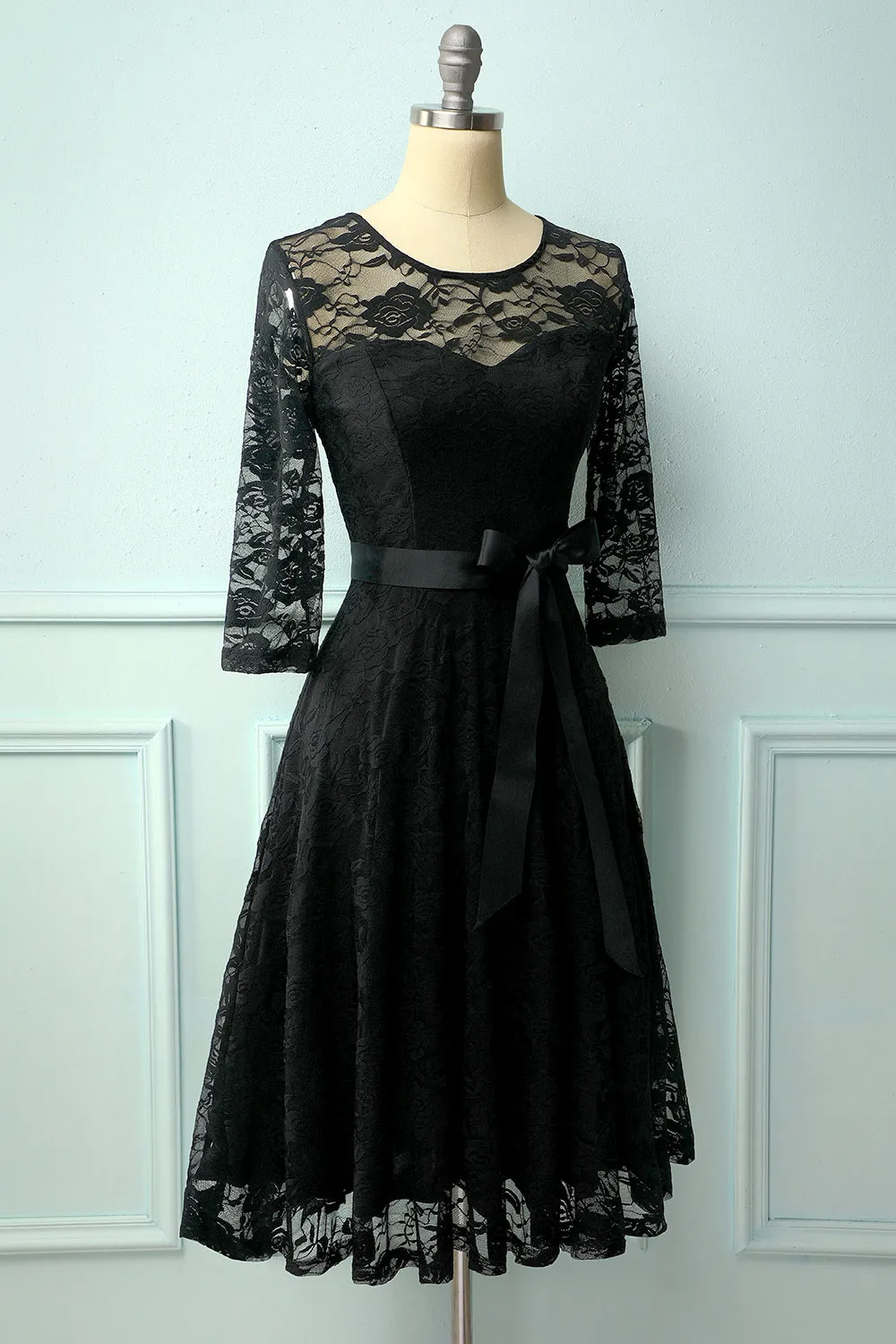 Black Rose Lace Dress sold by Zapaka product image thumbnail 5