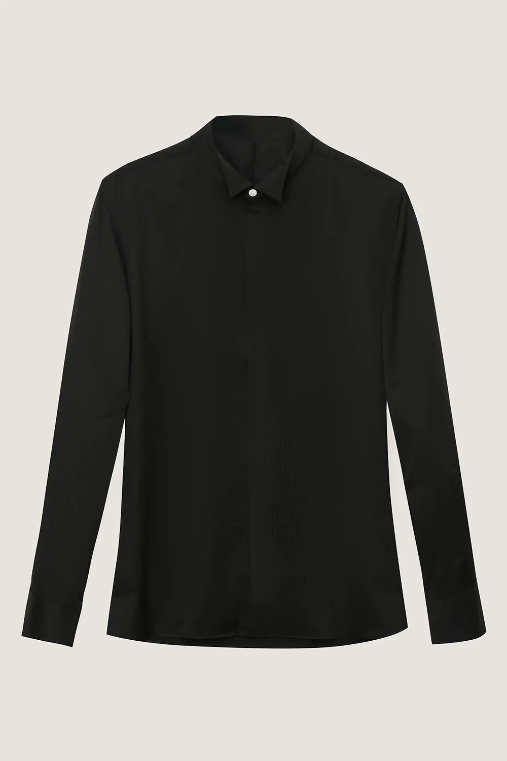 Black Long Sleeves Men's Suit Shirt sold by Zapaka product image thumbnail 2