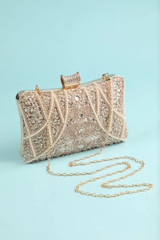 Reto Pearl Embroidery Handbag sold by Zapaka
