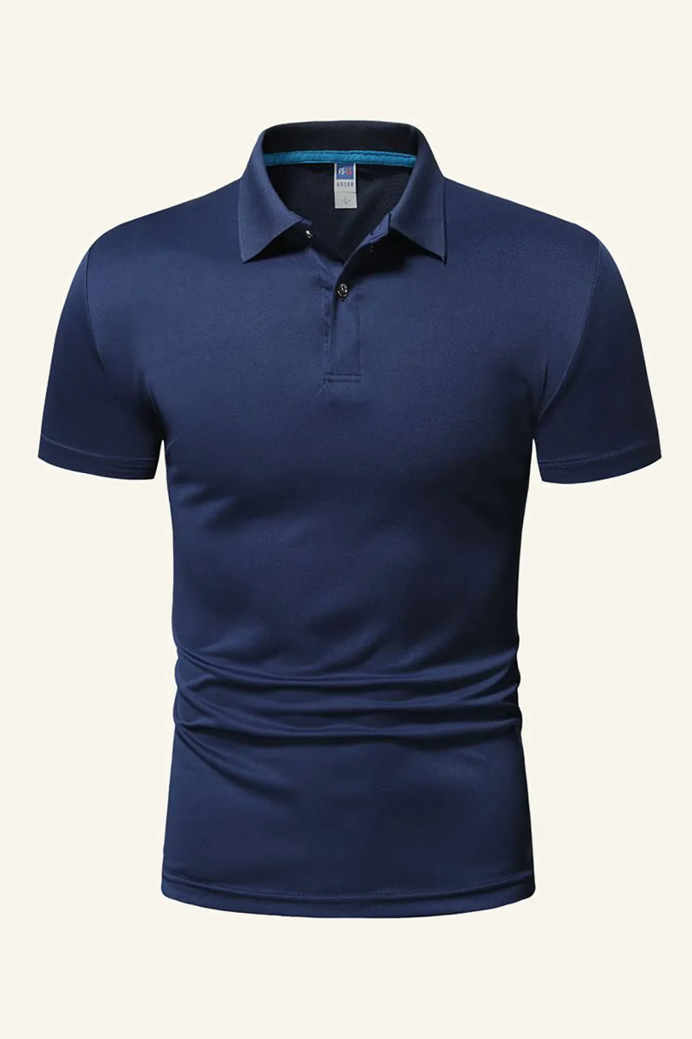 Black Short-Sleeves Casual Polo Shirt sold by Zapaka product image thumbnail 4