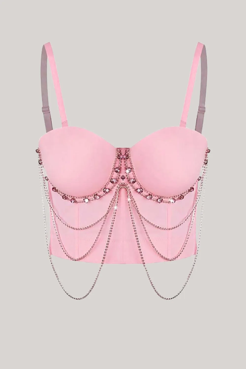 Sparkly Black Beading Corset Bustier Top sold by Zapaka product image thumbnail 3