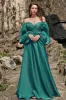 Off Shoulder Long Sleeves Prom Dress with Ruffles sold by Zapaka
