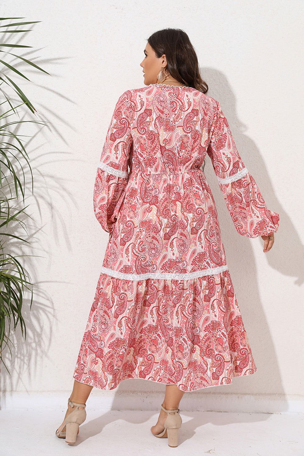 Plus Size White Floral Summer Maxi Dress sold by Zapaka product image thumbnail 5