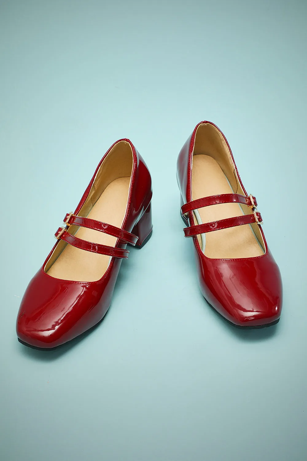 Red Straps Retro Heels sold by Zapaka product image thumbnail 3