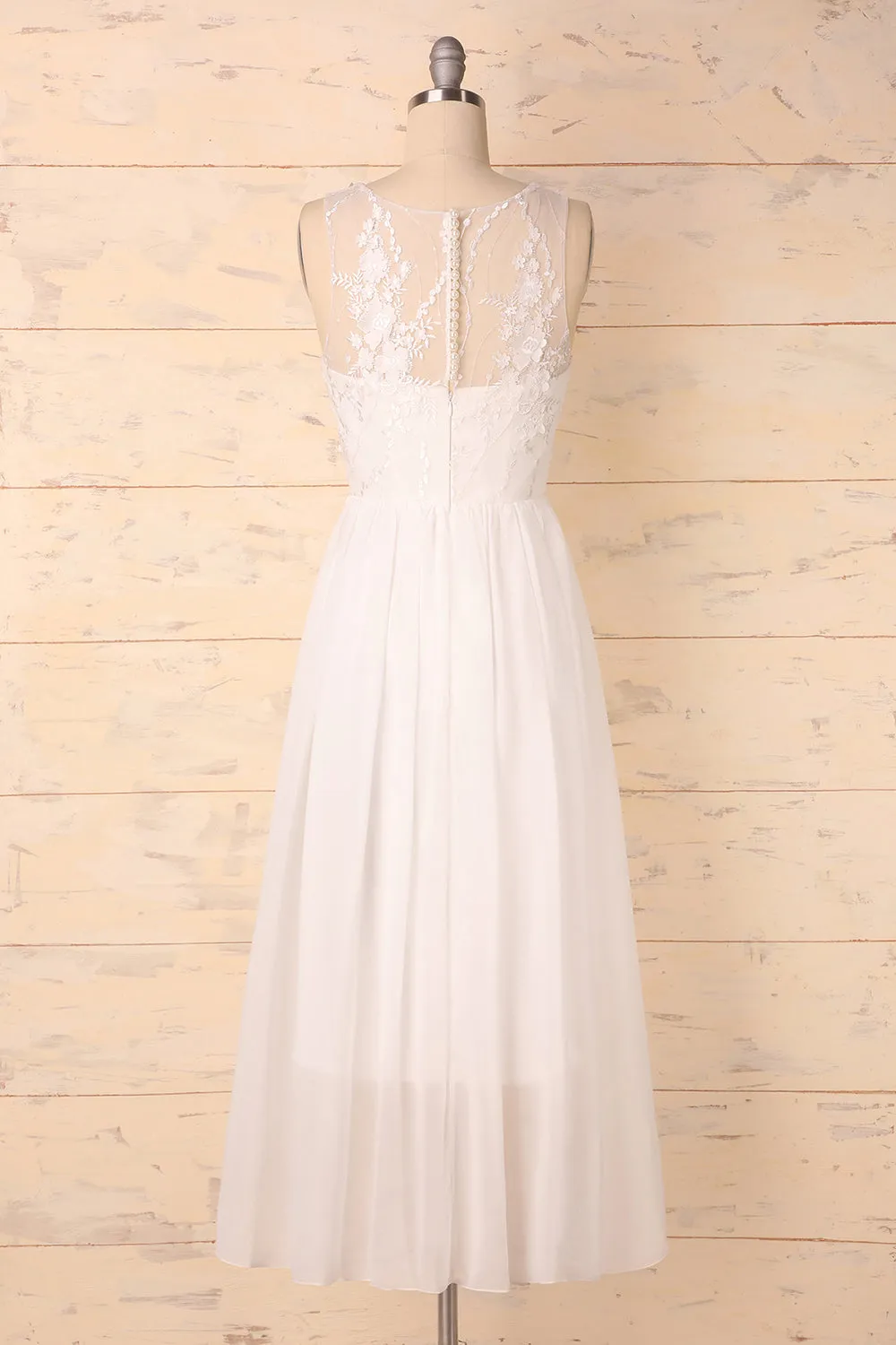 White Appliques Dress sold by Zapaka product image thumbnail 2