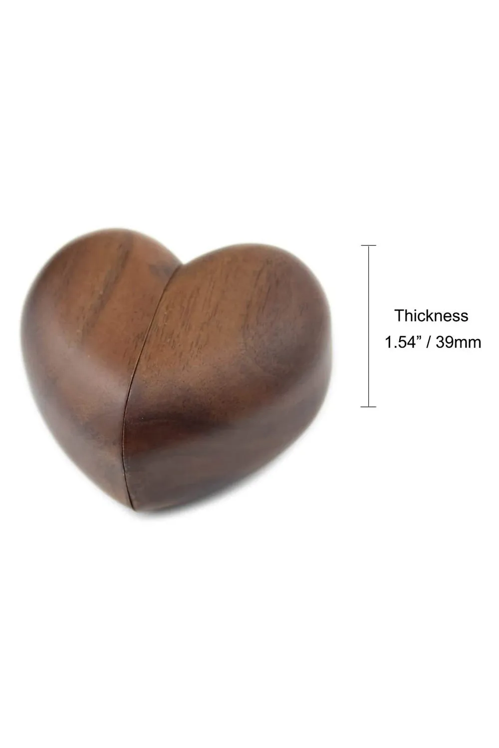 Wooden Heart Shaped Engagement Ring Box sold by Zapaka product image thumbnail 2