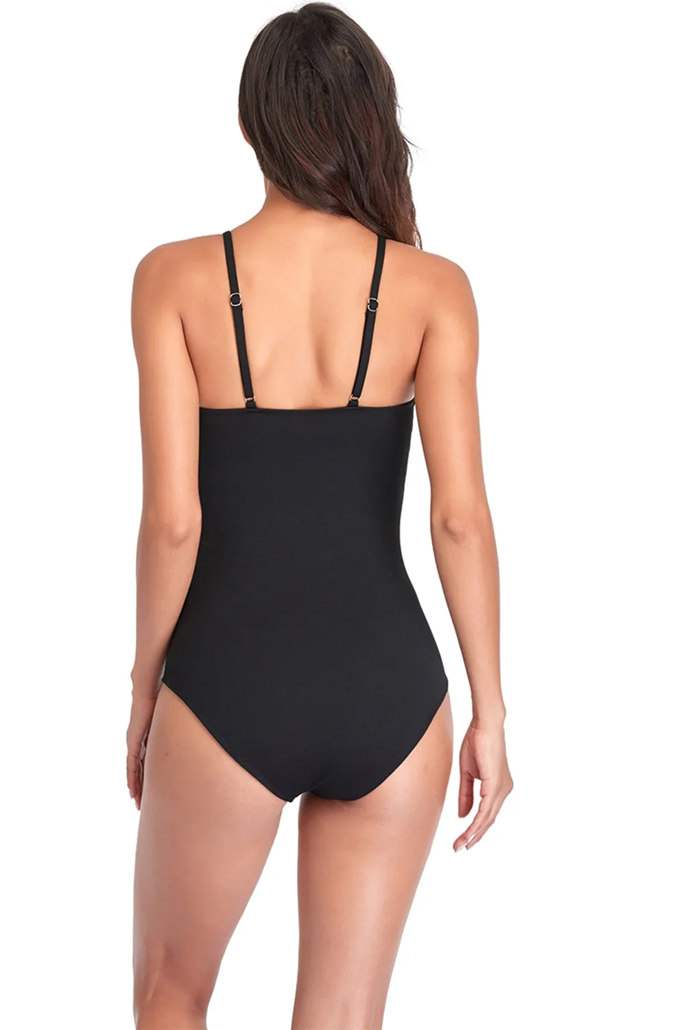 Halter Open Back One-Piece Swimwear sold by Zapaka product image thumbnail 5
