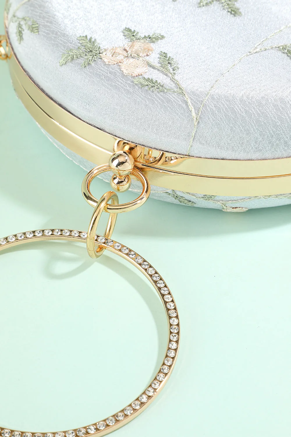 White Embroidery Handbag sold by Zapaka product image thumbnail 3