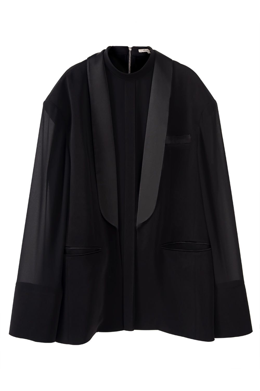 Black Shawl Lapel Women Party Blazer sold by Zapaka product image thumbnail 2