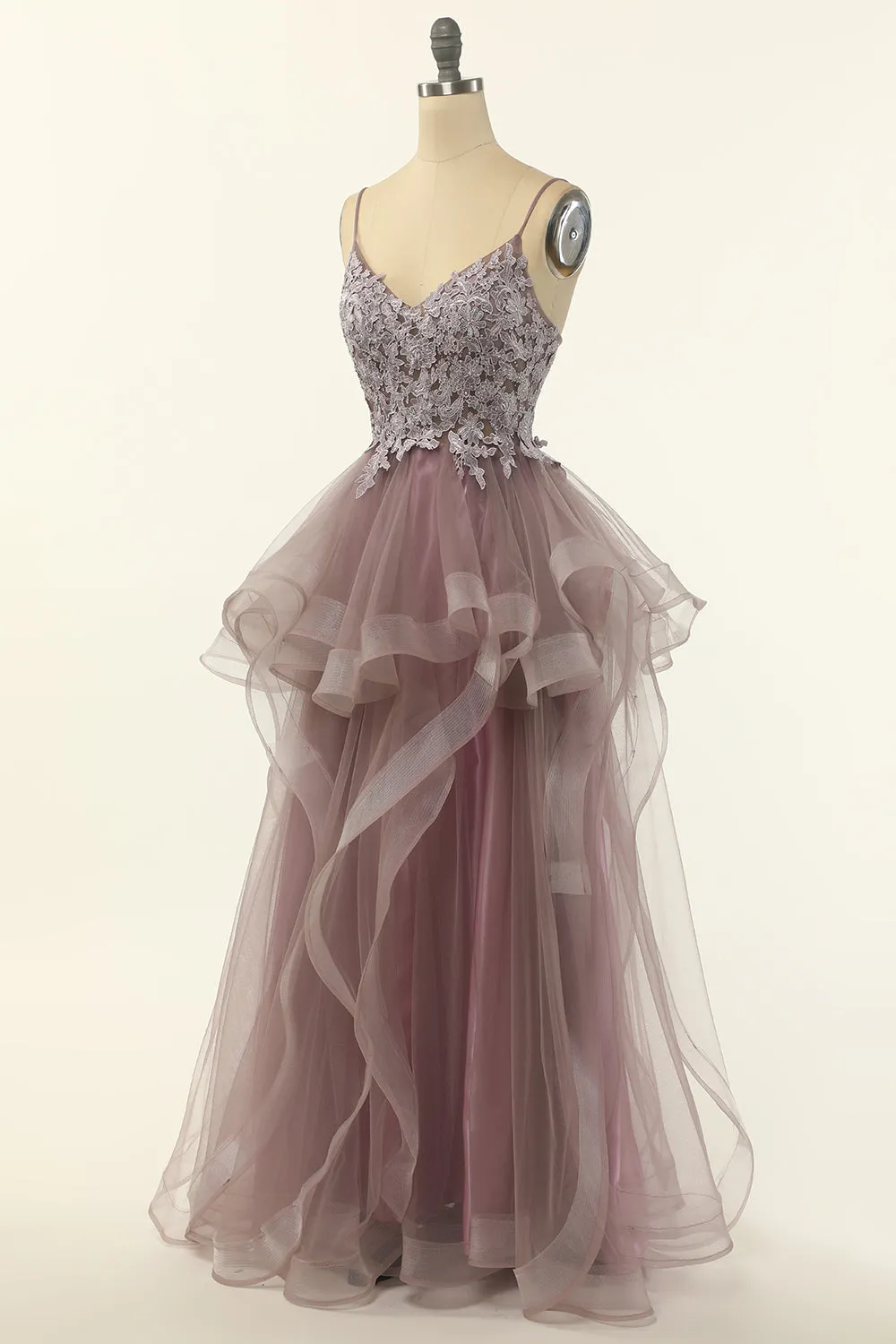 Tulle Appliques Prom Dress sold by Zapaka product image thumbnail 3