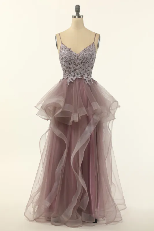 Tulle Appliques Prom Dress sold by Zapaka