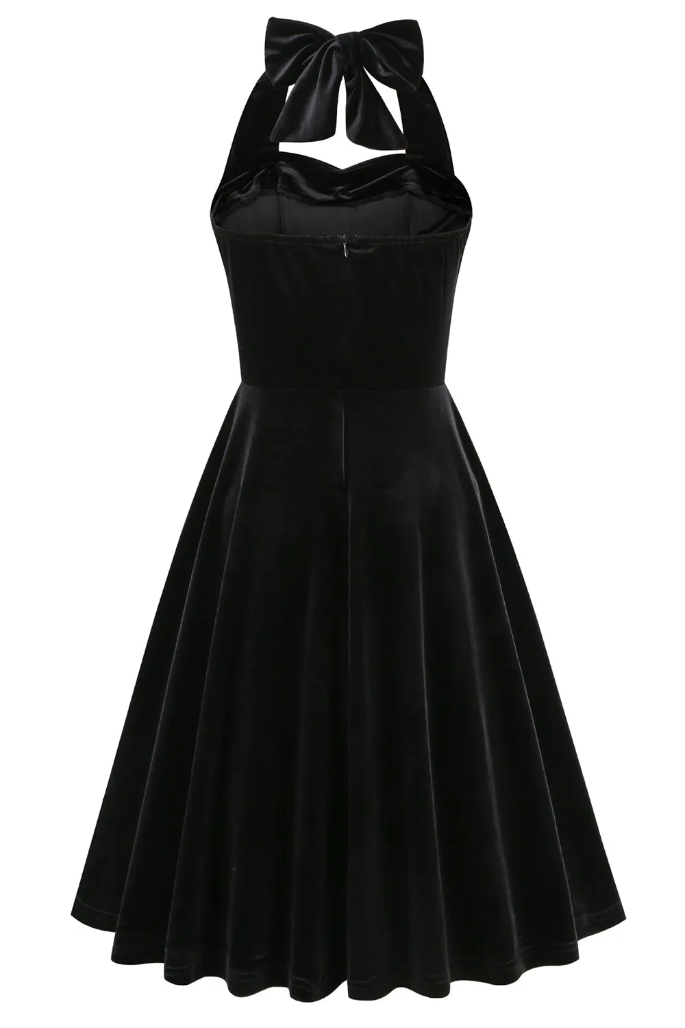Black A Line Spaghetti Straps Short Vintage Dress sold by Zapaka product image thumbnail 2