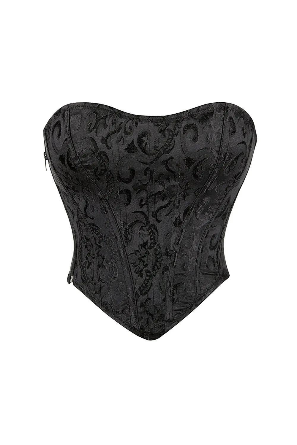 Black Boned Underbust Waist Trainer Corset sold by Zapaka product image thumbnail 3