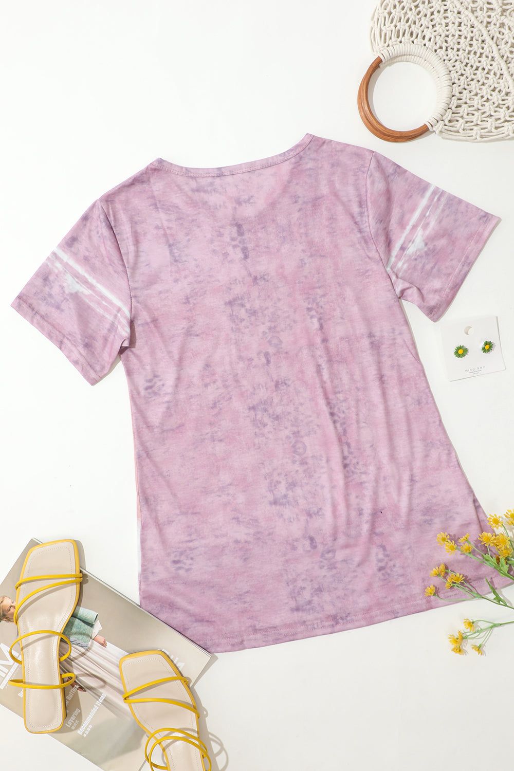 Loose Round Neck Printed T-Shirt sold by Zapaka product image thumbnail 5