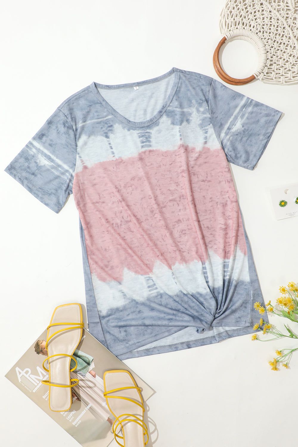 Loose Round Neck Printed T-Shirt sold by Zapaka