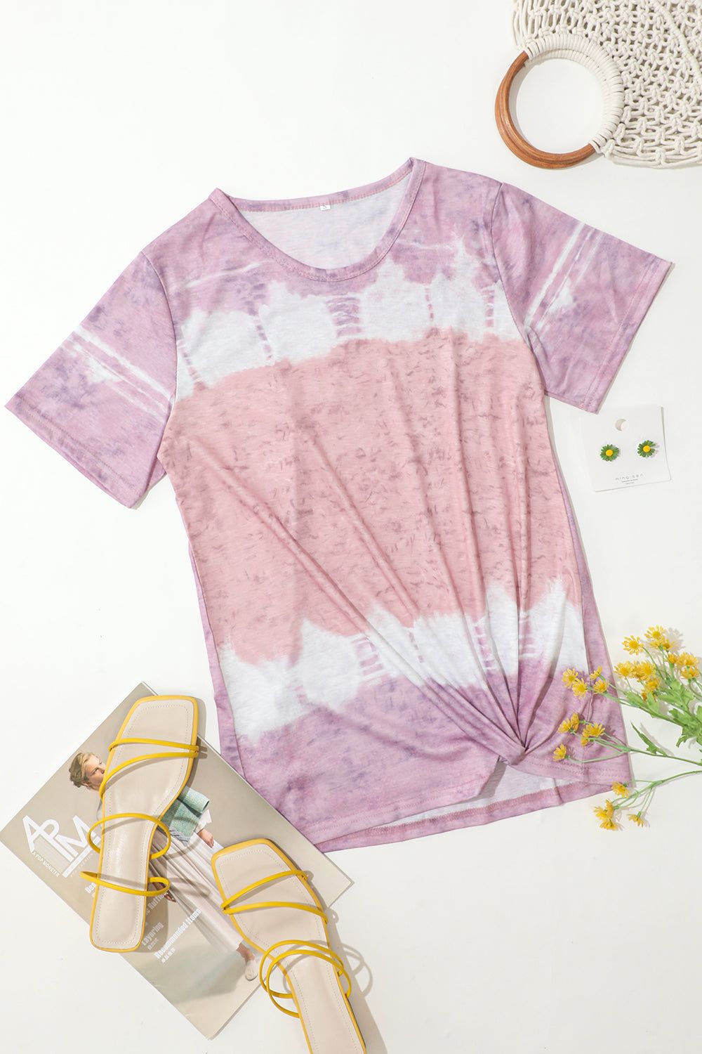 Loose Round Neck Printed T-Shirt sold by Zapaka product image thumbnail 4