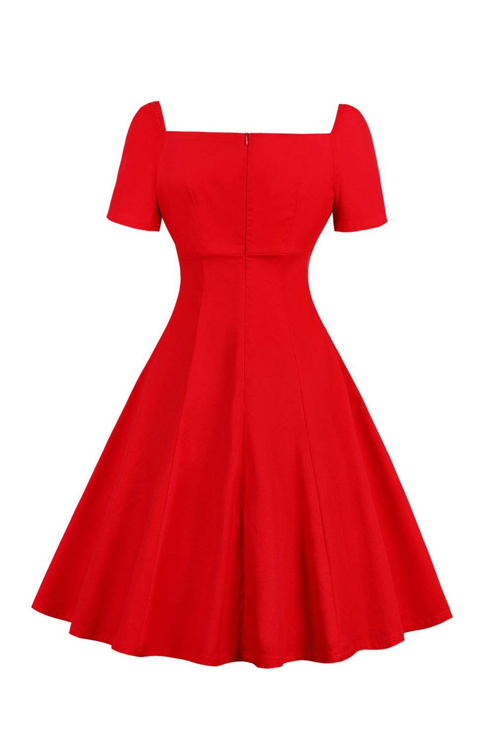 Gothic A Line Lace Up Red Halloween Dress sold by Zapaka product image thumbnail 2