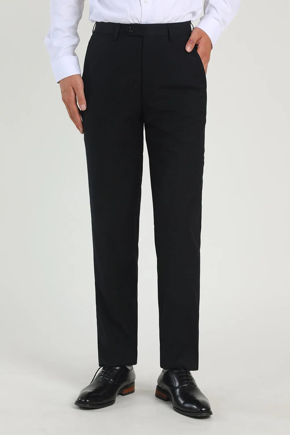 Black High Waisted Suit Pants Mens for Wedding sold by Zapaka