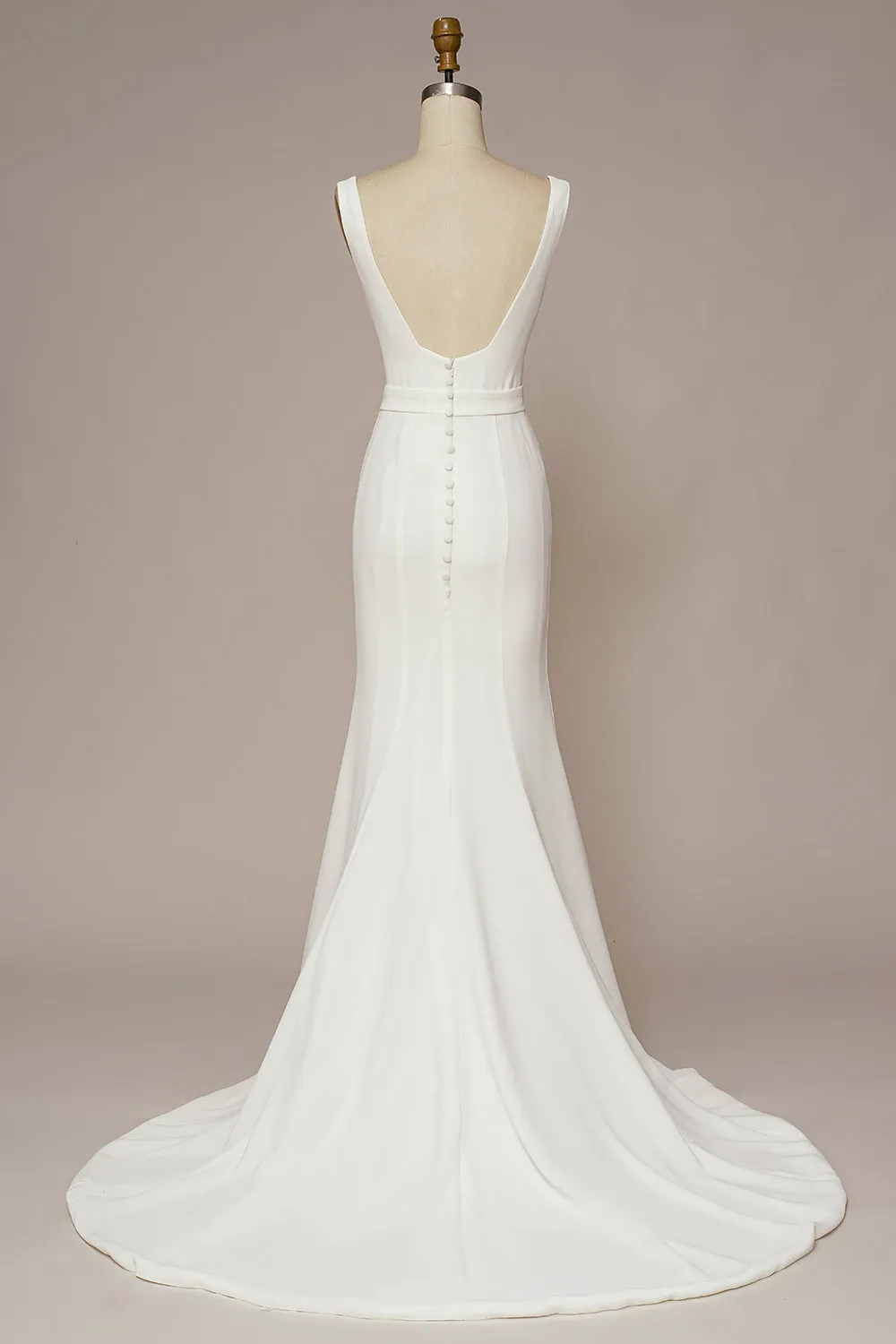 Mermaid Square Neck Wedding Dress sold by Zapaka product image thumbnail 2