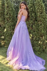 Women's Purple Tulle Prom Dress with Appliques U.S. Warehouse Stock Clearance - Only $59.9 sold by Zapaka