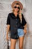 White Button Women Blouse with Sleeves sold by Zapaka