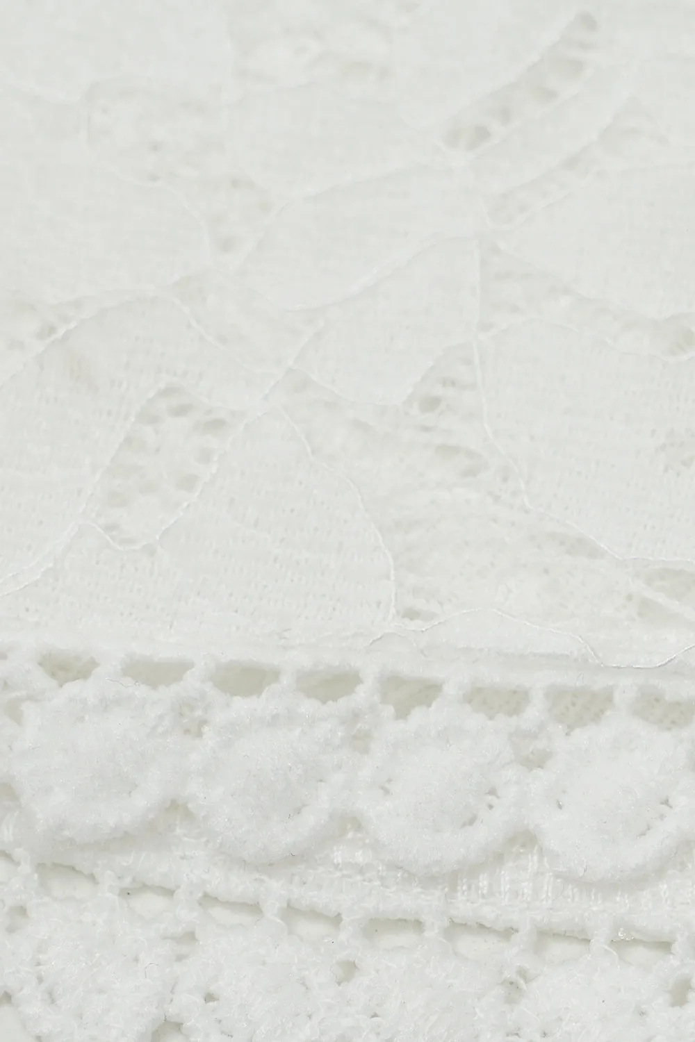 Sheath V Neck White Lace Bodycon Dress sold by Zapaka product image thumbnail 5