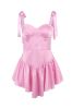 Spaghetti Straps Short Party Dress with Button sold by Zapaka