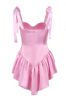 Spaghetti Straps Short Party Dress with Button sold by Zapaka